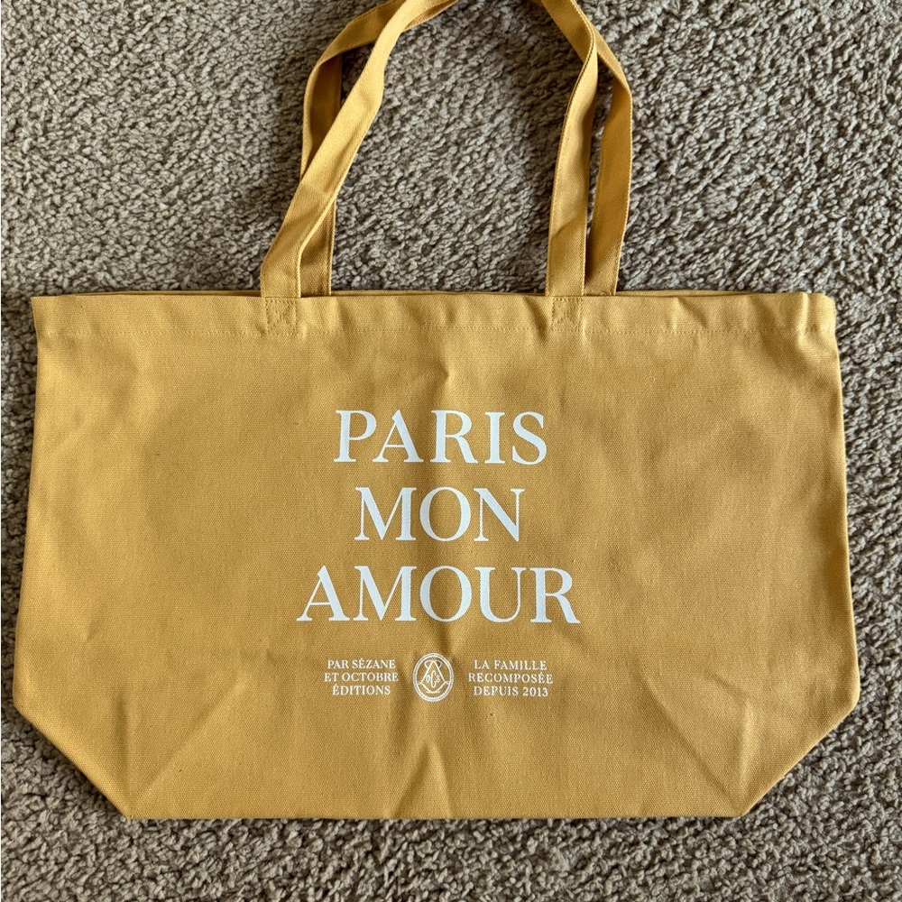 Sezane Mustard Tote Bag